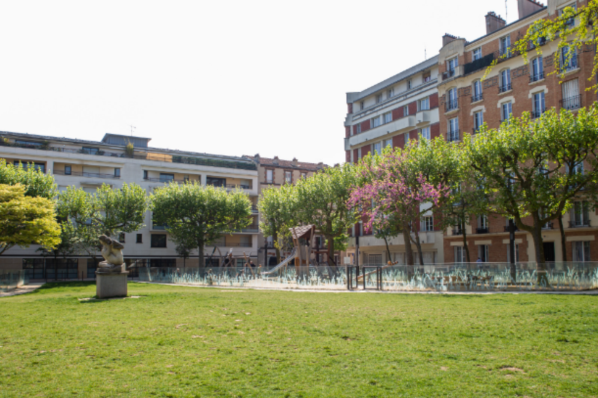 Square des États-Unis à Montrouge, espace vert réaménagé